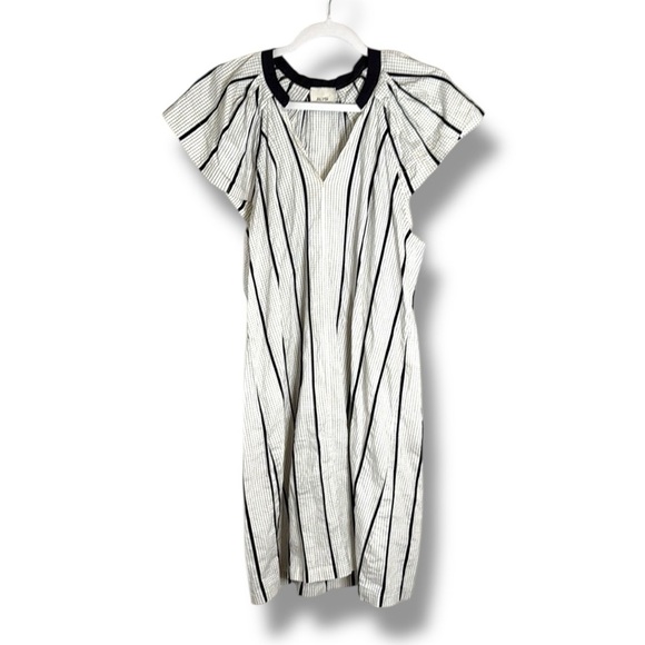 Alysi Crème Cotton/Silk Mini Dress Size 4 - Picture 1 of 7